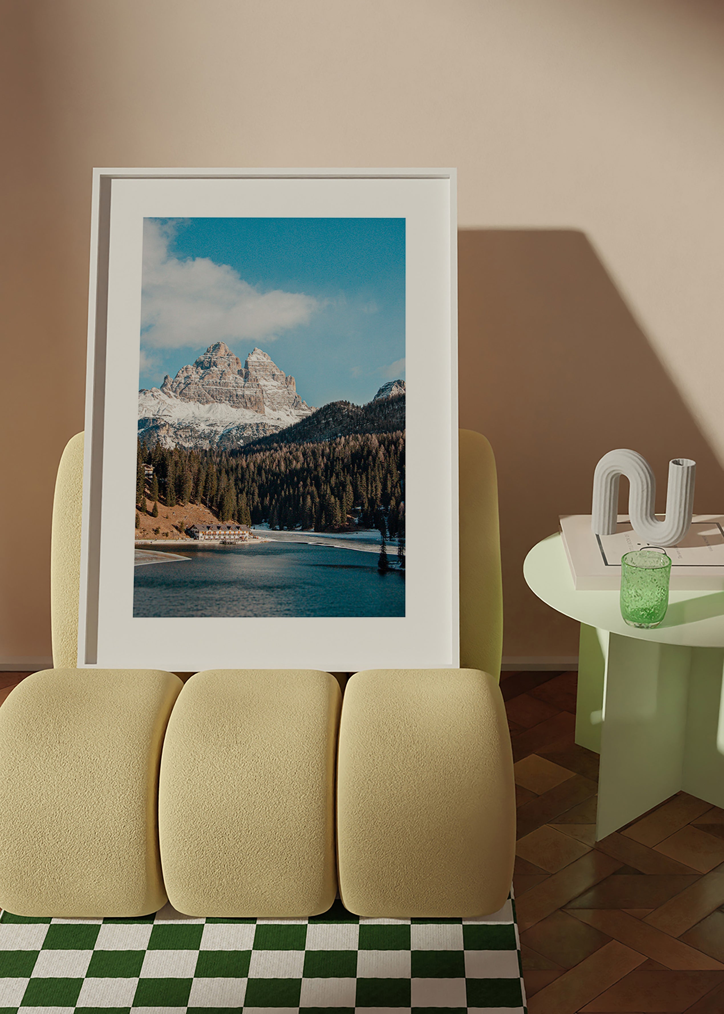 Fotografia lago e cime
