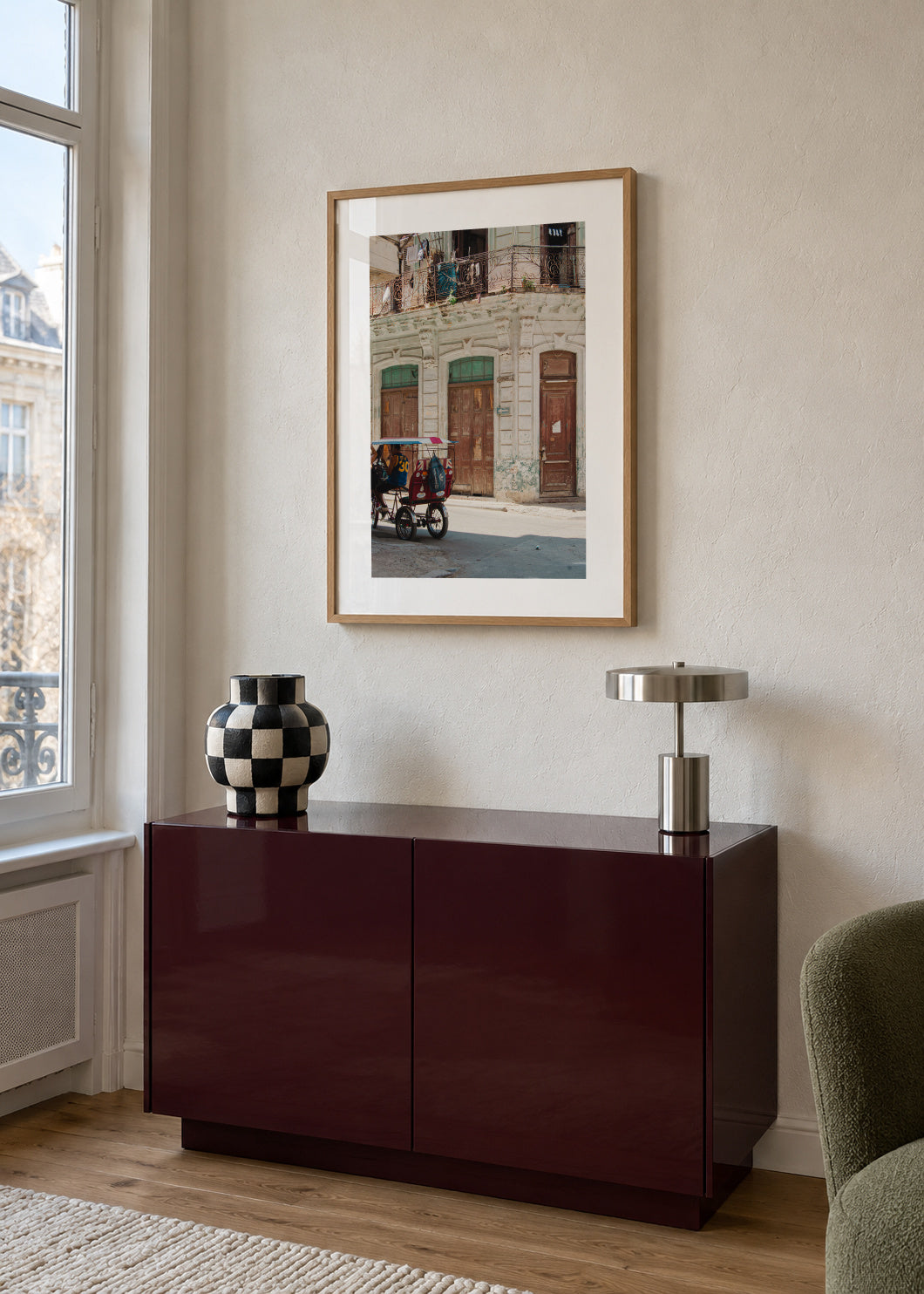 Havana Street - Framed poster in an interior