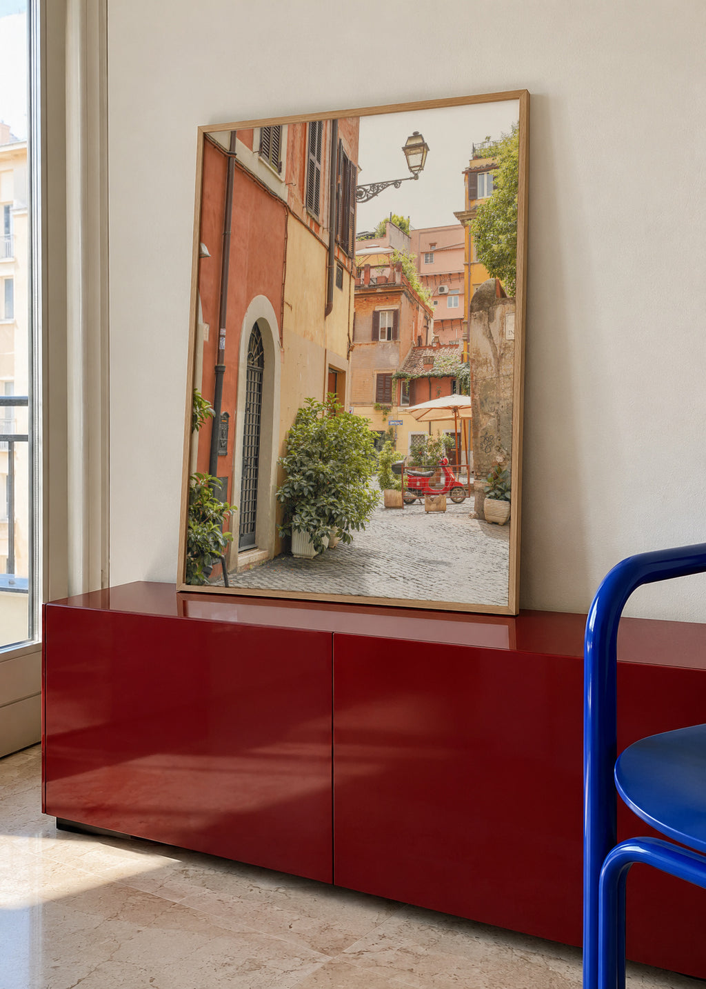 Trastevere - Framed poster in an interior