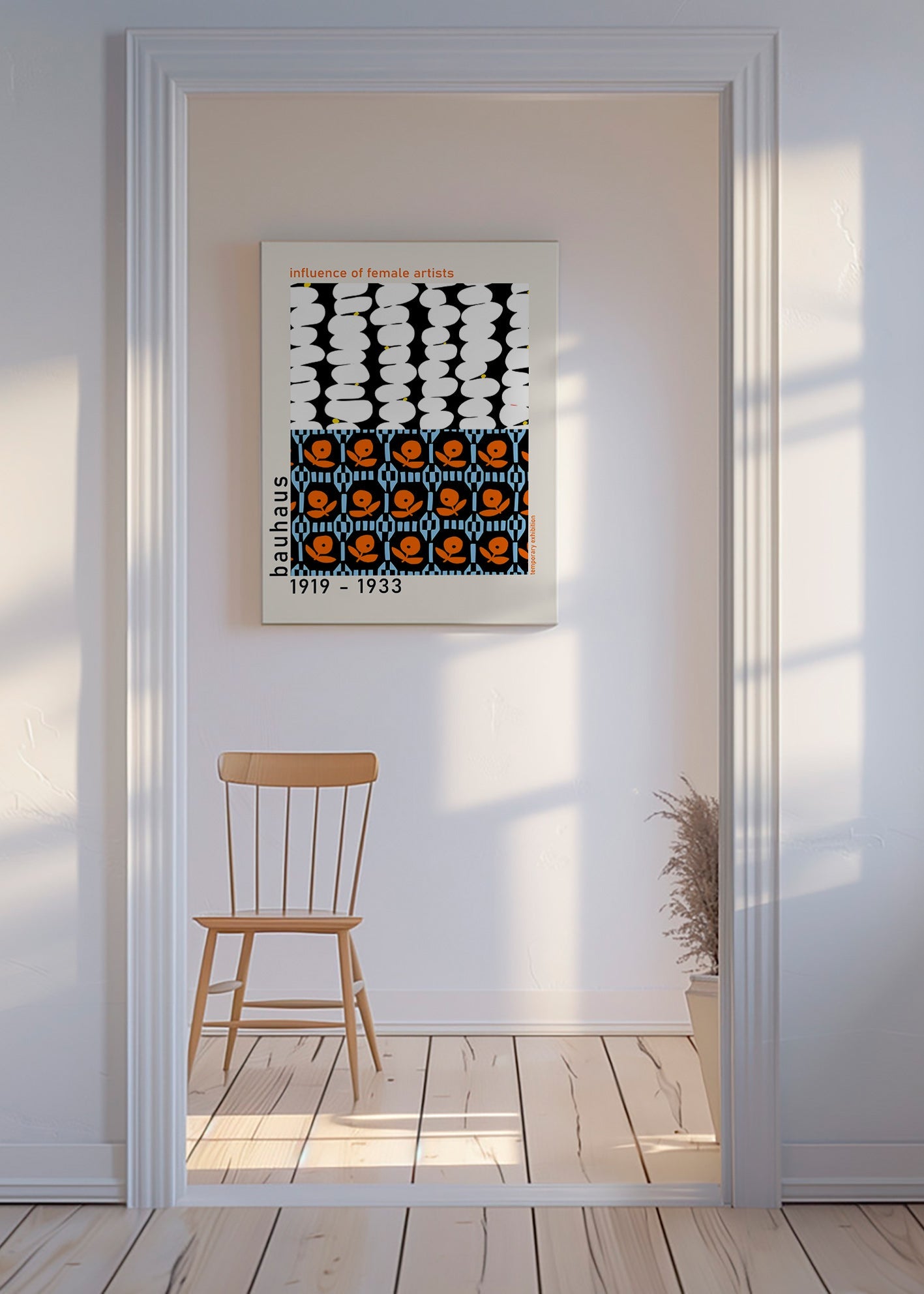 Cuadro vintage Bauhaus con patrones geométricos – Canvas