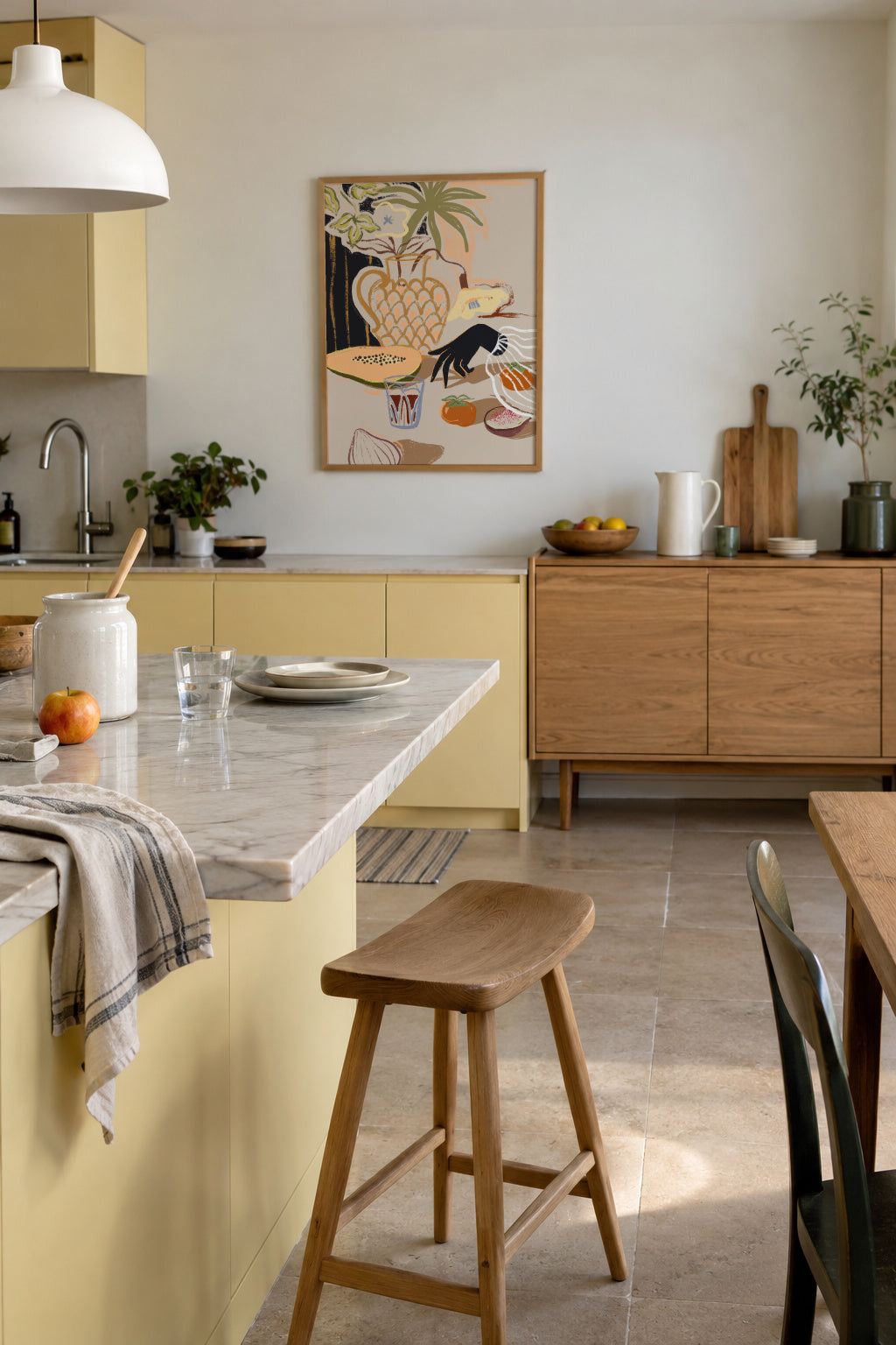 Fruitful Spread - Framed poster in an interior