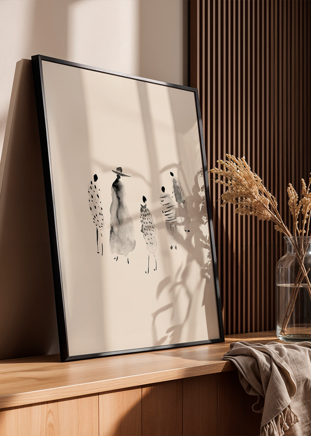 Ilustración de figuras en tinta minimalista – Product2