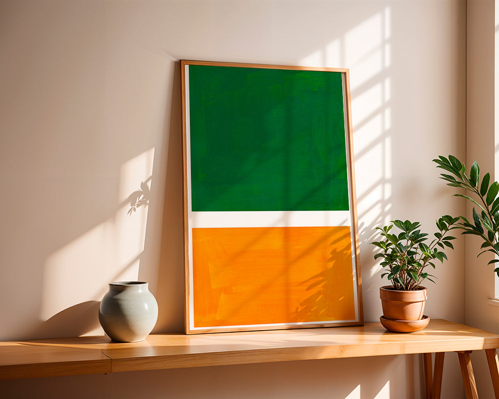 Cuadro abstracto en dos campos de color – Product2