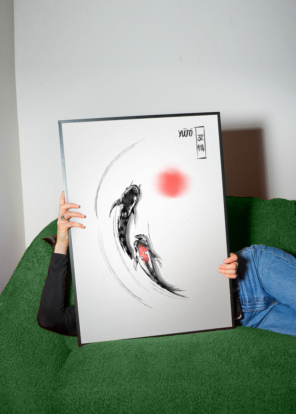 Ilustración koi japonesa minimalista – Product1