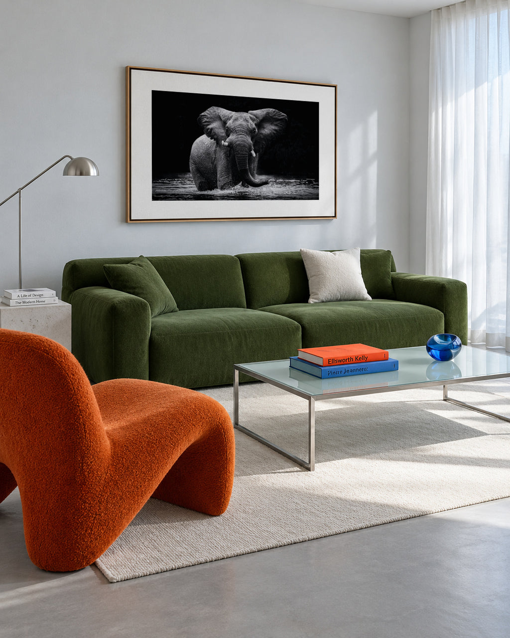 Power 1 - Framed canvas in an interior