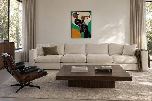 MUSICIAN GUY I - Framed poster in an interior