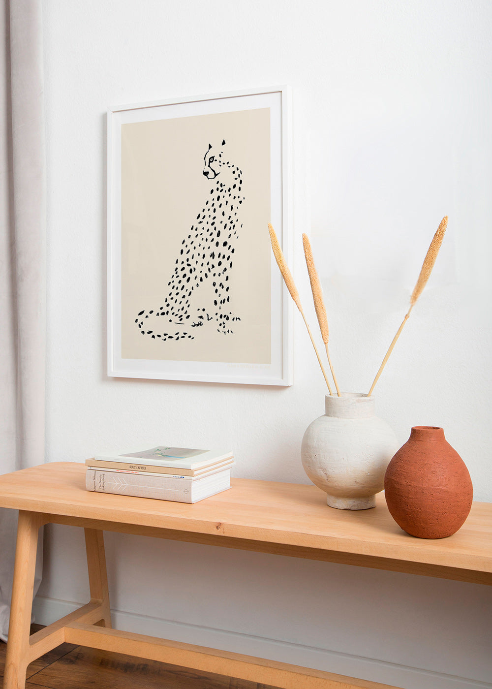 Cuadro de guepardo minimalista – Product1