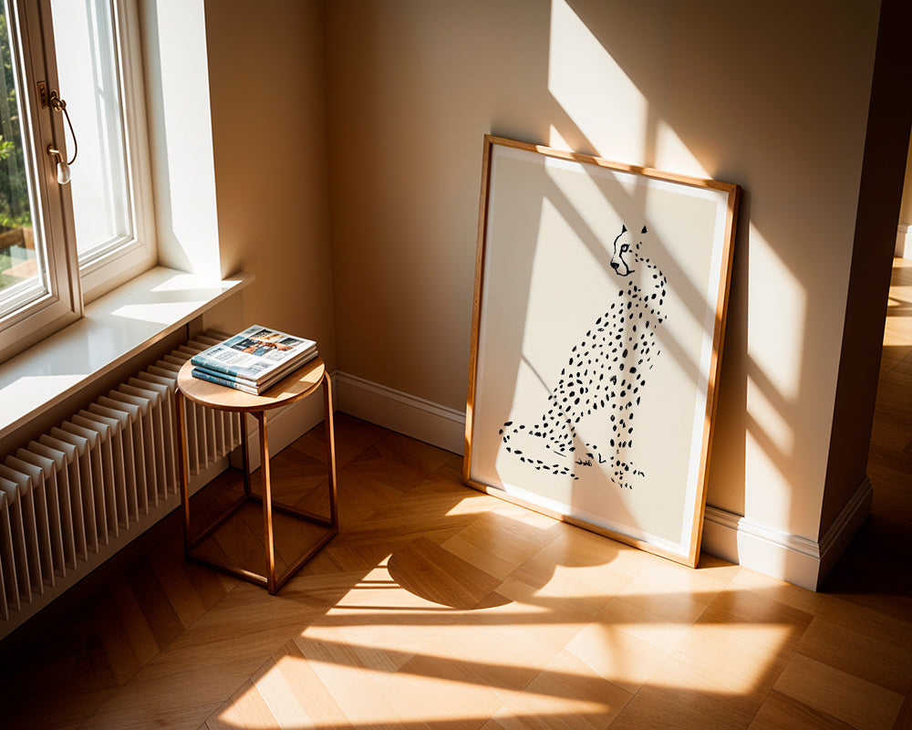 Cuadro de guepardo minimalista – Product2