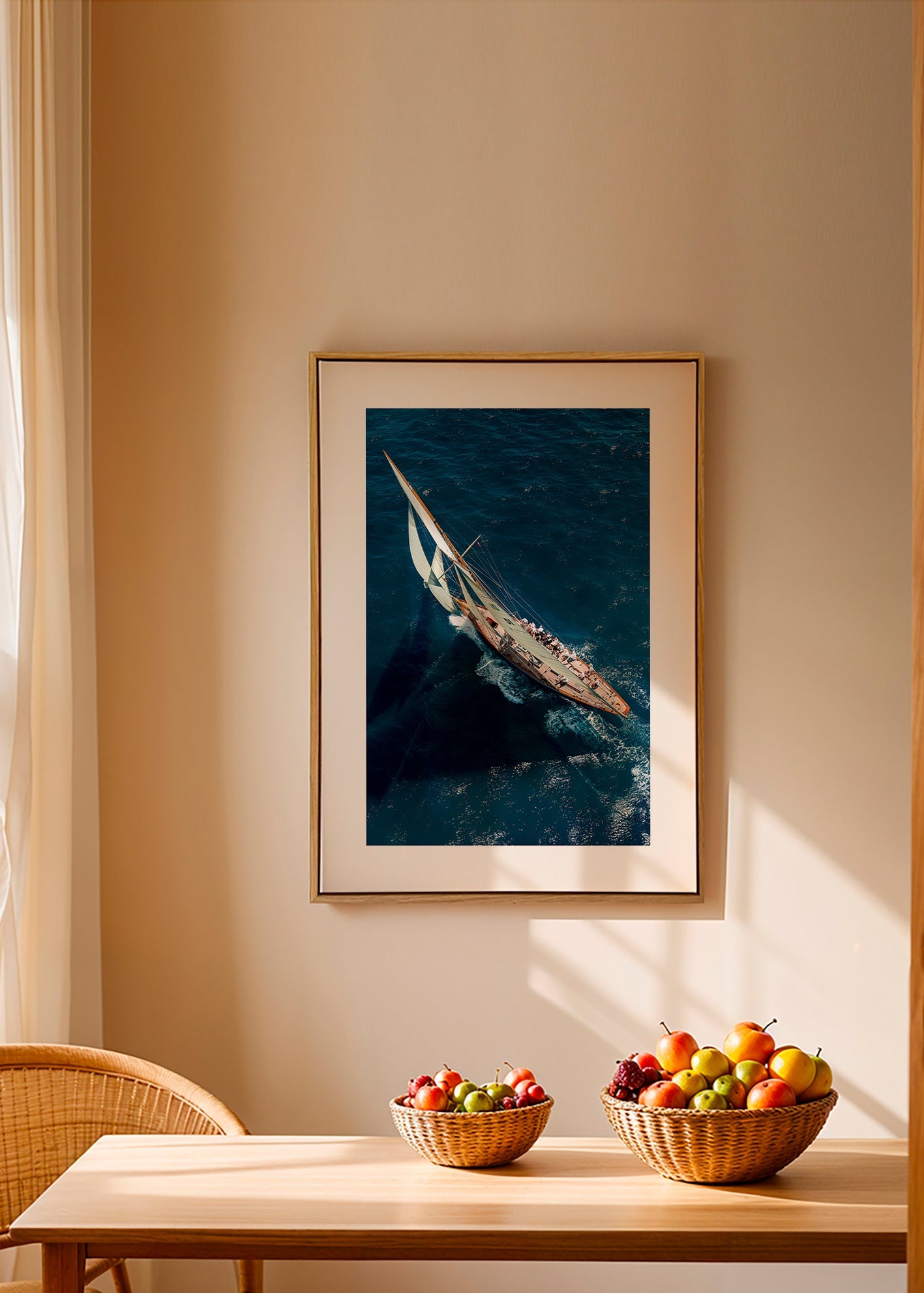 Fotografía de velero clásico en regata – Canvas1