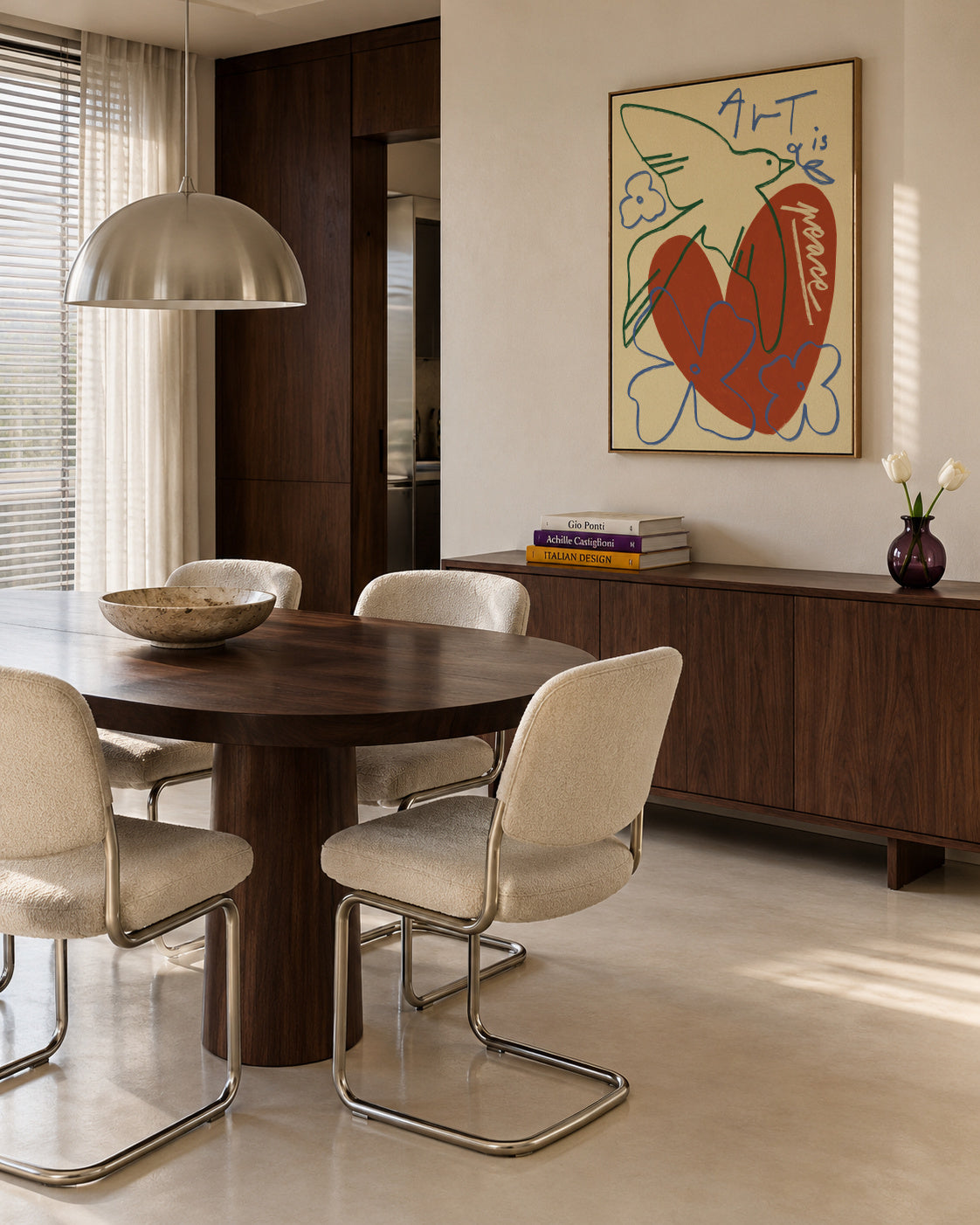 Art Is Peace - Framed canvas in an interior