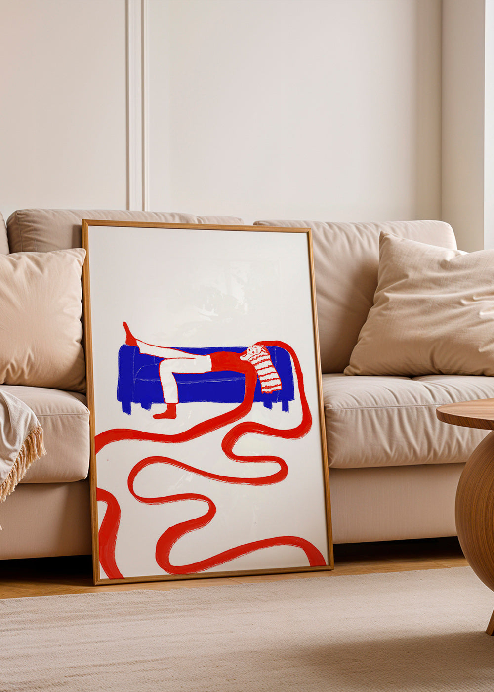 Ilustración de figura recostada en sofá – Product3