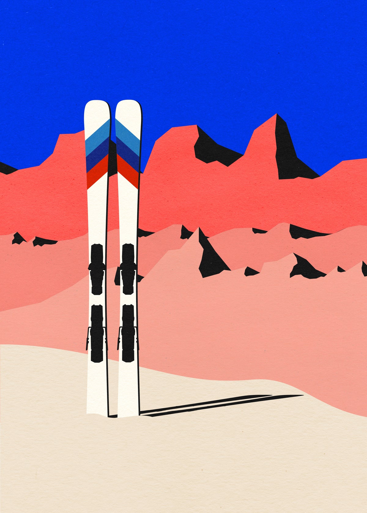Ski Alpin - Unframed art print