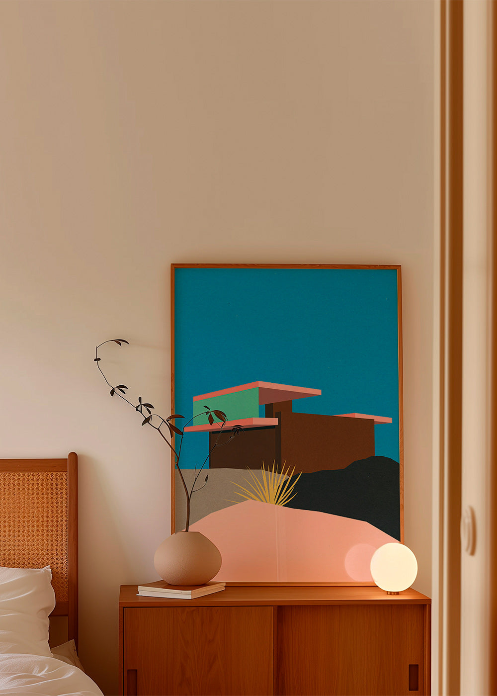 Ilustración arquitectónica de casa desértica – Product2