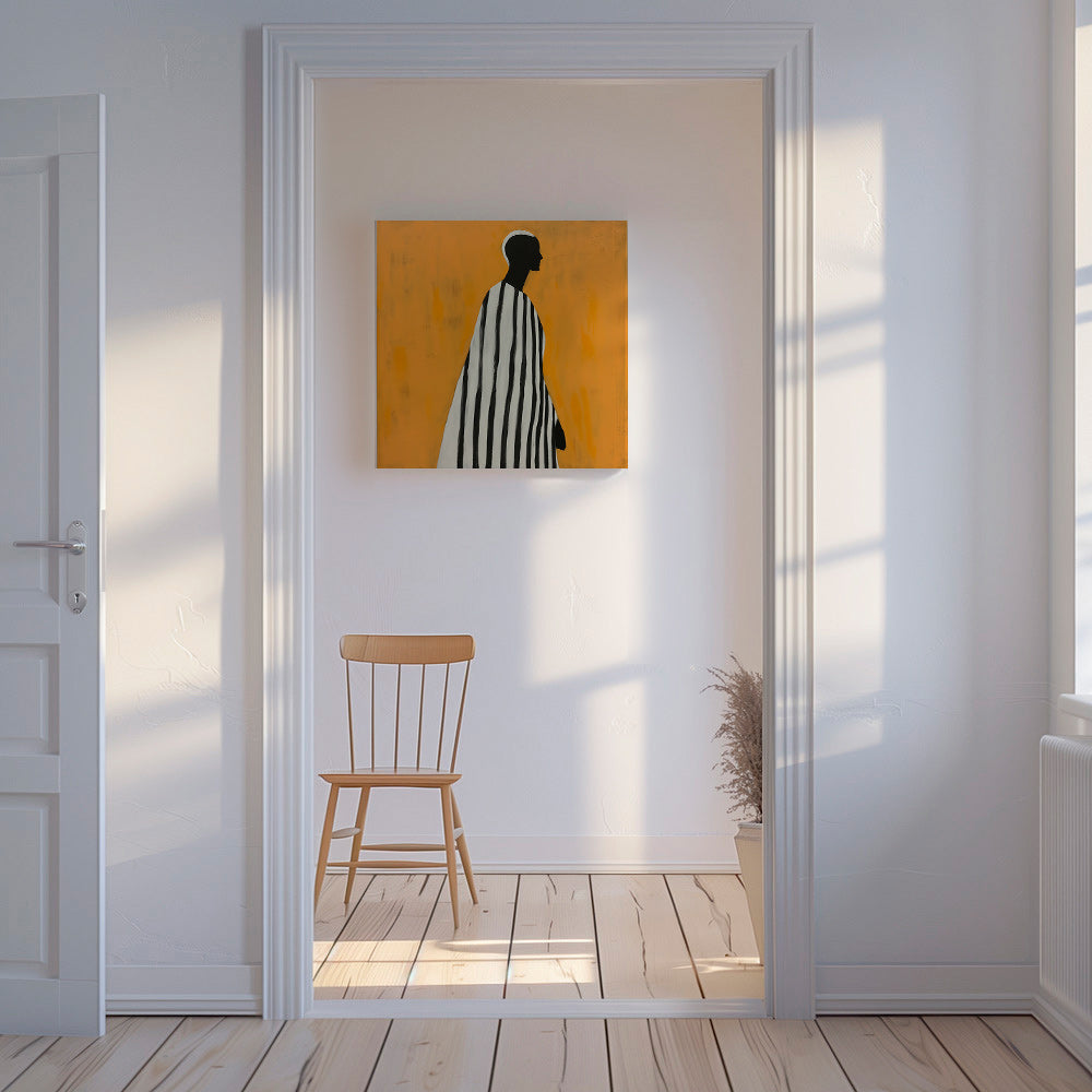 Cuadro abstracto de figura en perfil – Canvas