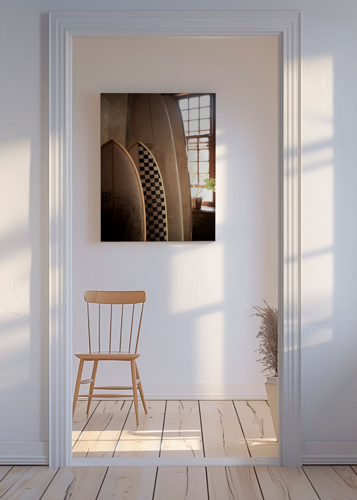 Cuadro deportivo con tablas de surf vintage – Canvas