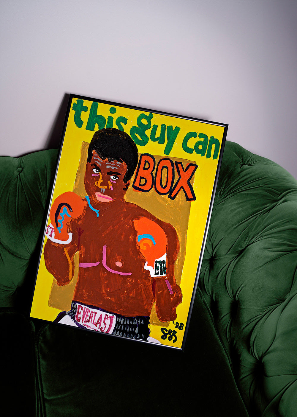 Cuadro deportivo boxeador ilustrado – Product2