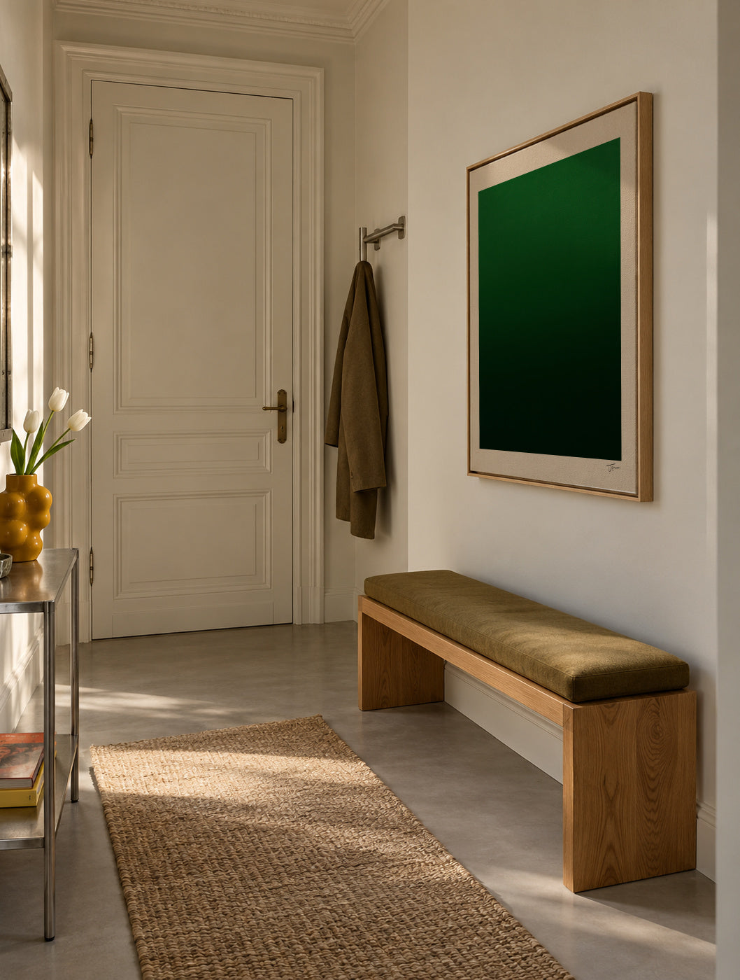 Forest Depth - Framed canvas in an interior