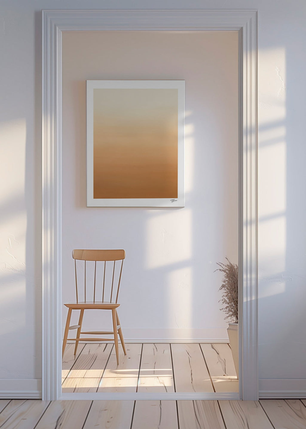 Cuadro de paisaje desértico degradado minimal – Canvas