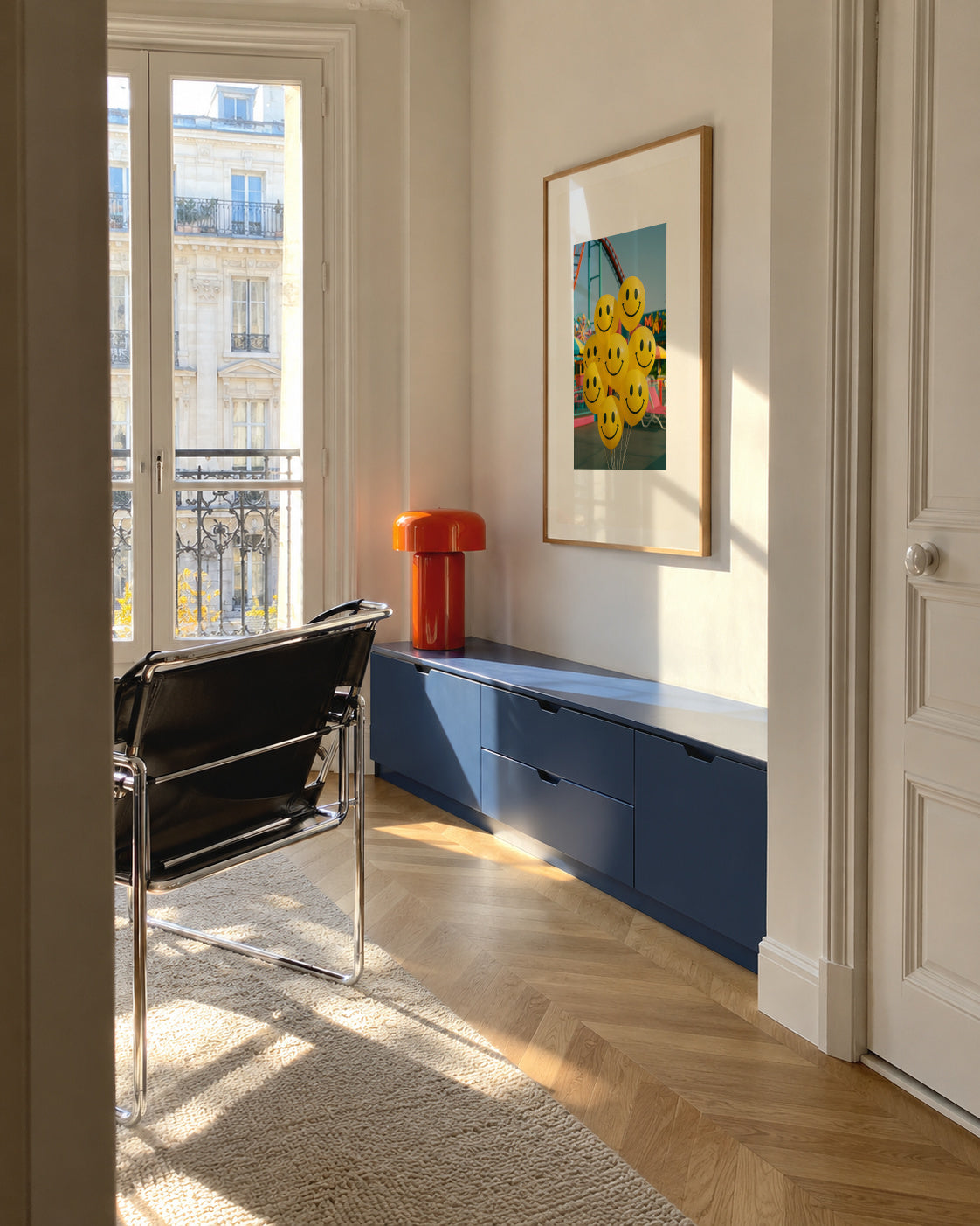Smile Season - Framed poster in an interior
