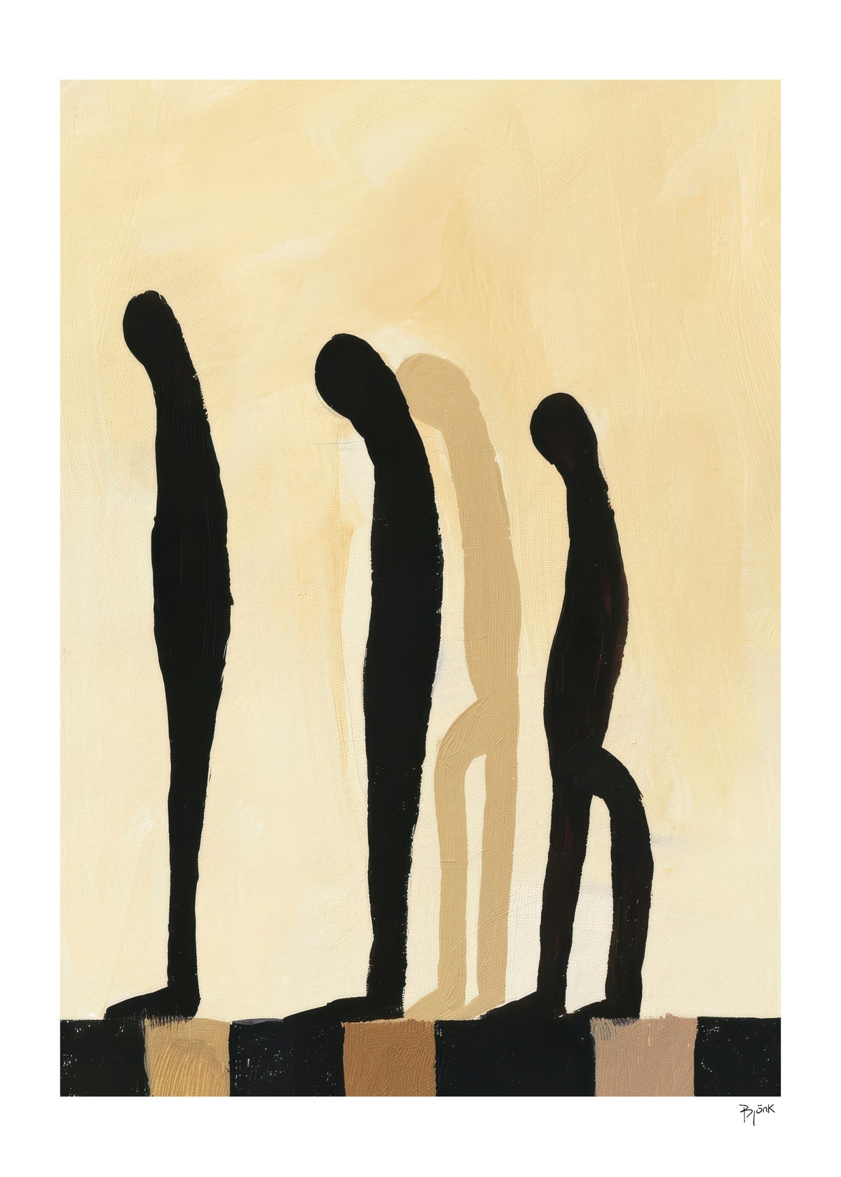 Three Figures I - Unframed art print