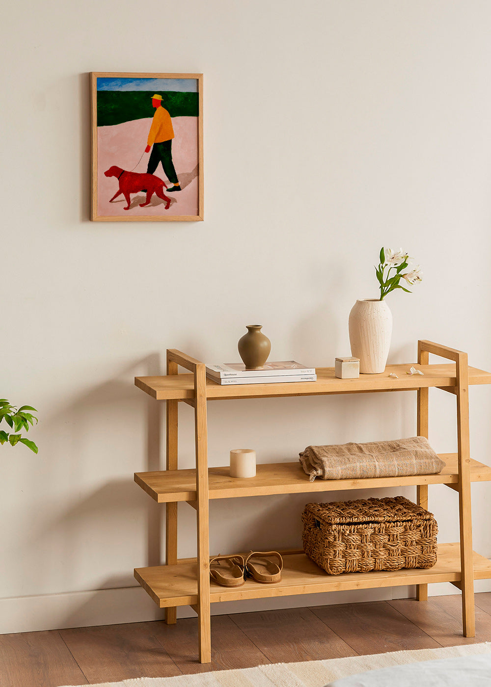 Cuadro paseo con perro rojo – Product2