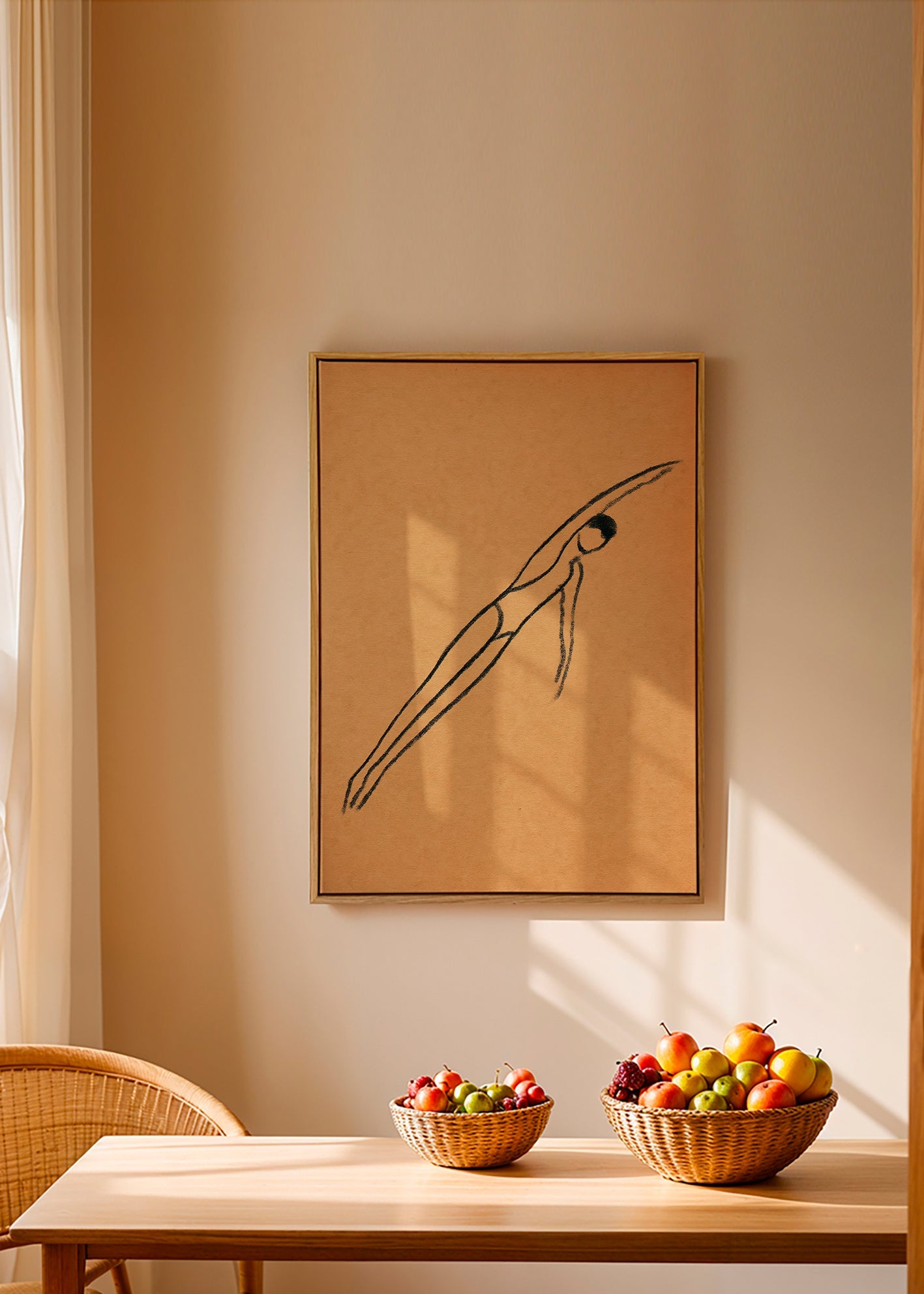 Ilustración de figura en suspensión – Canvas2