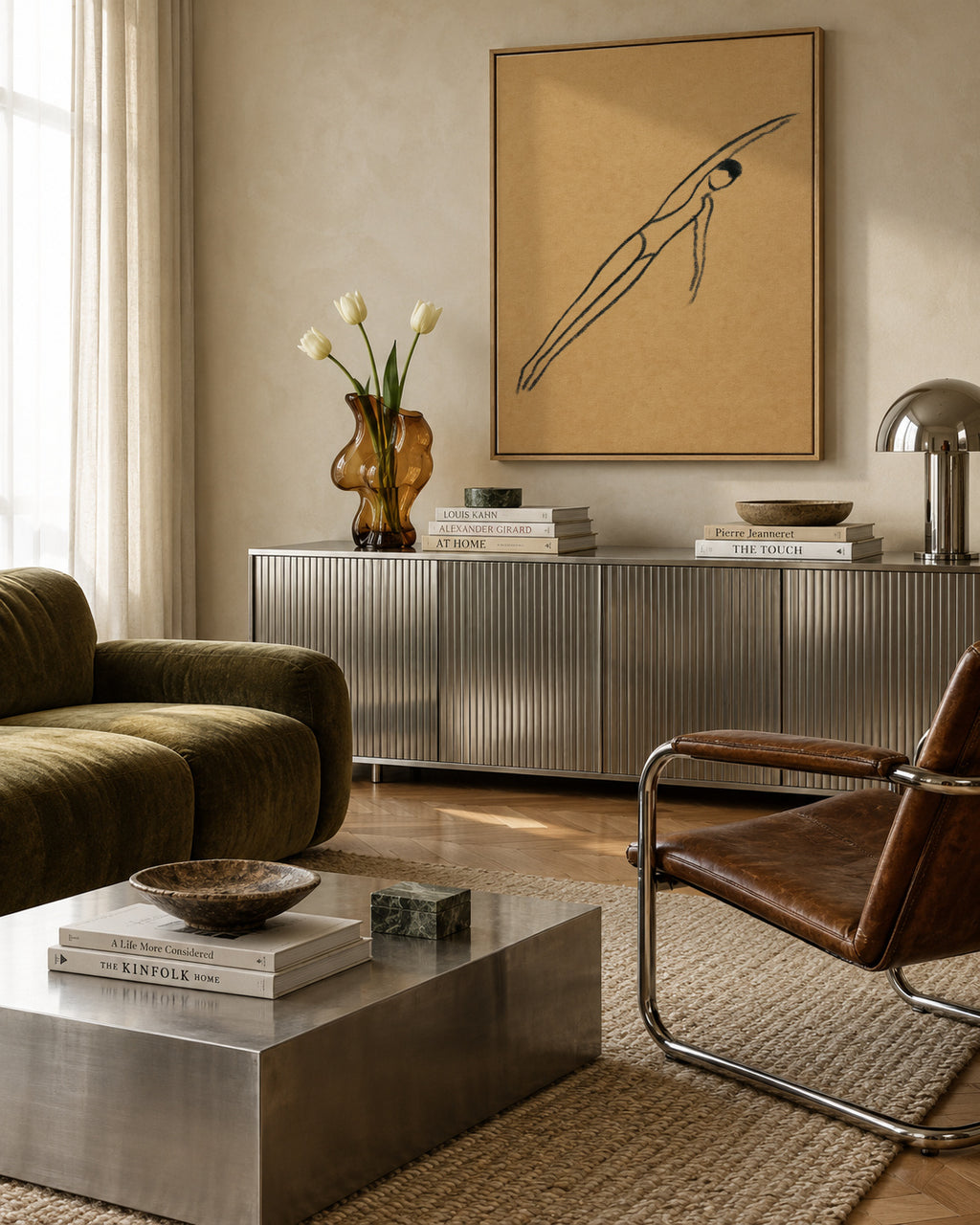 Mid-Air Suspension - Framed canvas in an interior
