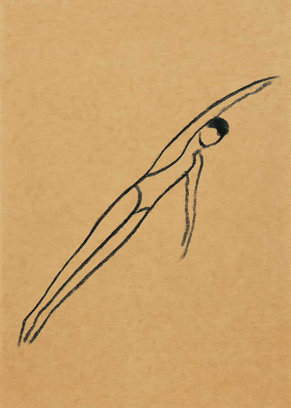 Ilustración de figura en suspensión