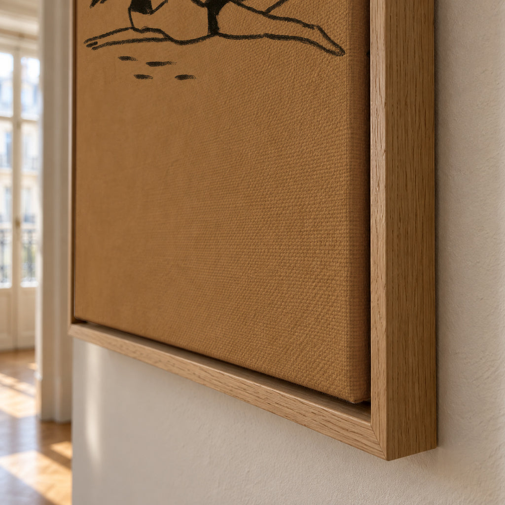 Rhythmic Stroke - Framed canvas detail