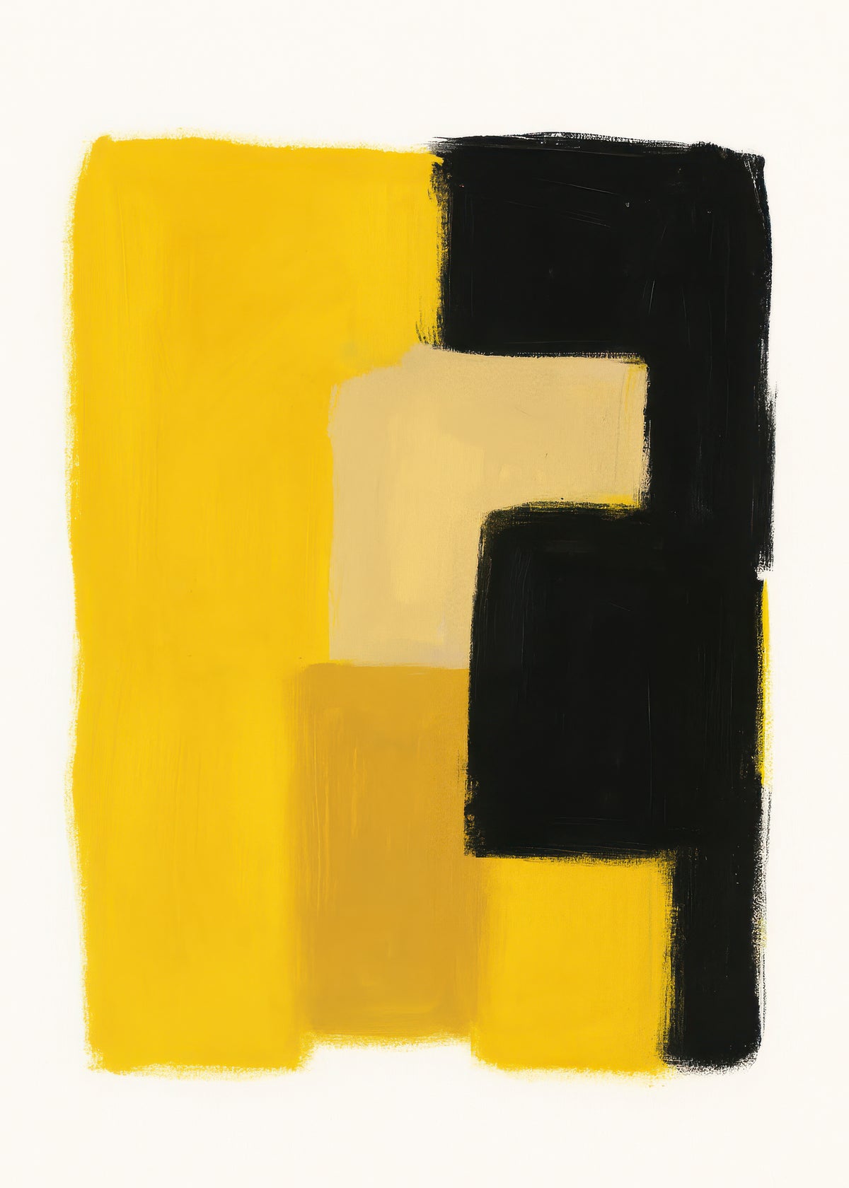 Yellow Structure - Unframed art print