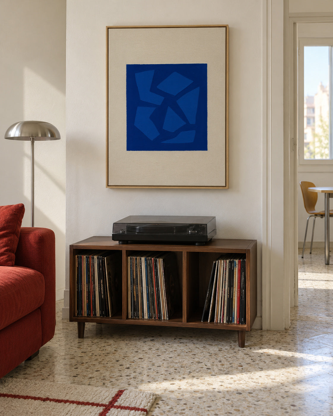 Cobat Fractures IV - Framed canvas in an interior