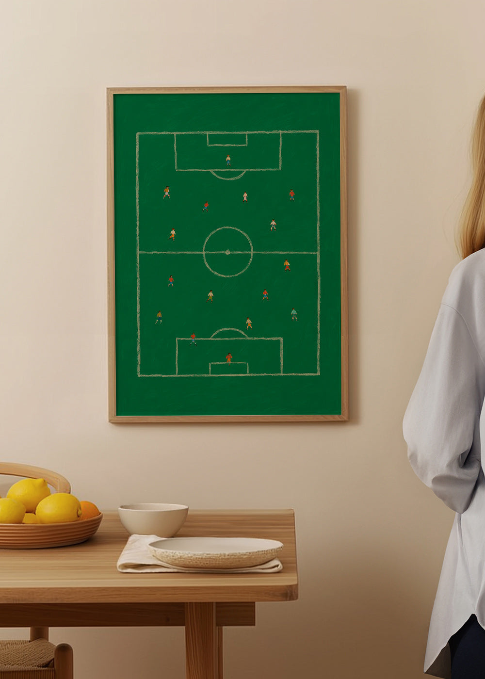 Cuadro deportivo: campo de fútbol ilustrado – Product2