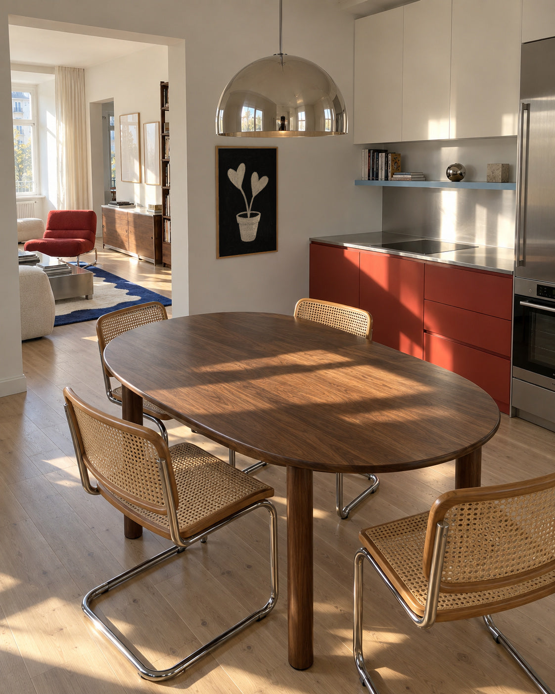 Heart Leaf Pot - Framed poster in an interior