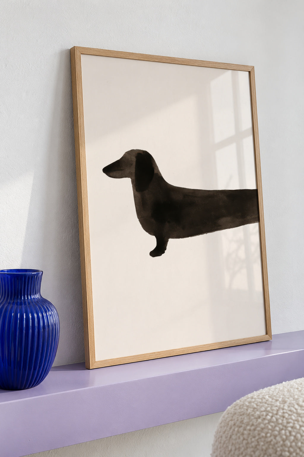 Long Dachshund - Framed poster detail