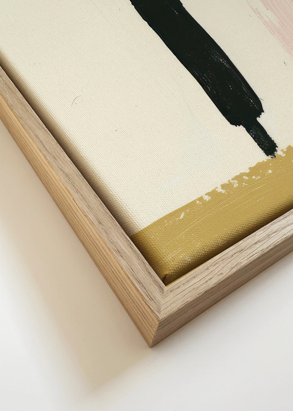 Vertical Trio - Framed canvas detail