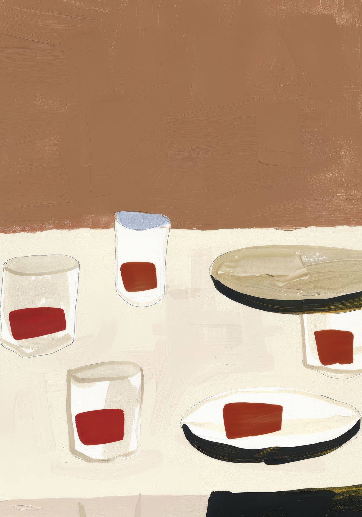 Dinner Arrangement II - Unframed art print