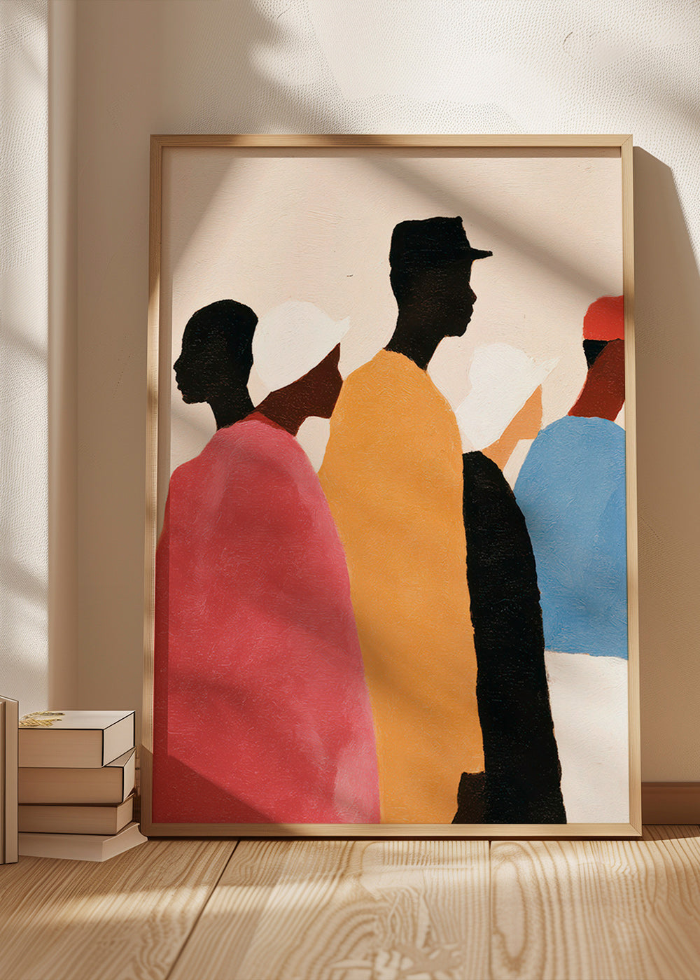 Cuadro abstracto de figuras en fila – Product3