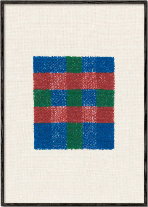 Cuadro geométrico de cuadros a mano – Black Frame