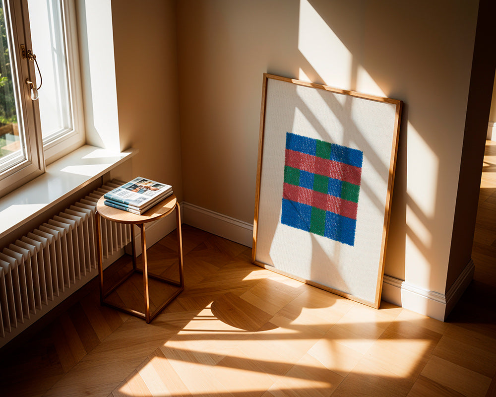 Cuadro geométrico de cuadros a mano – Product2