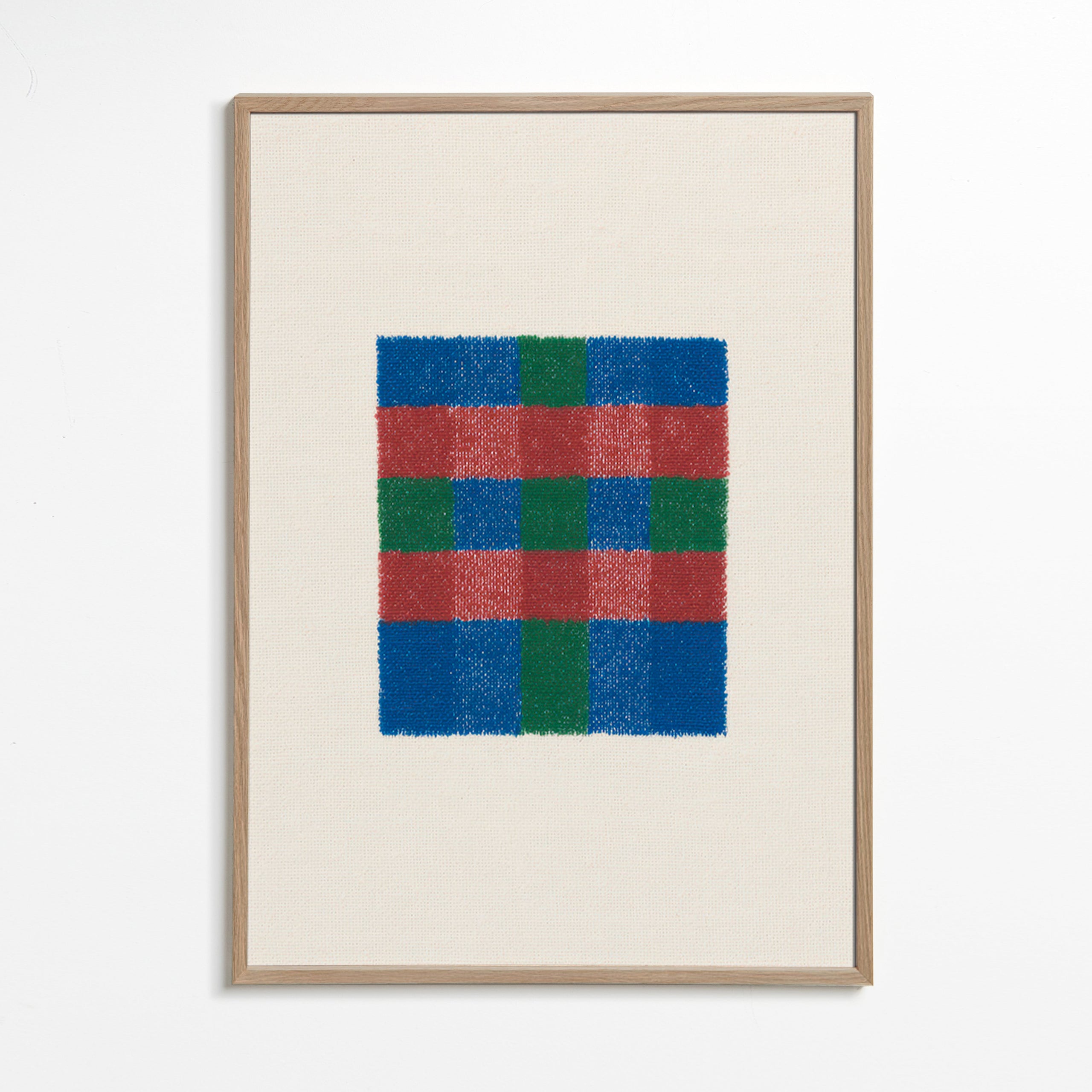 Cuadro geométrico de cuadros a mano – Oak Frame