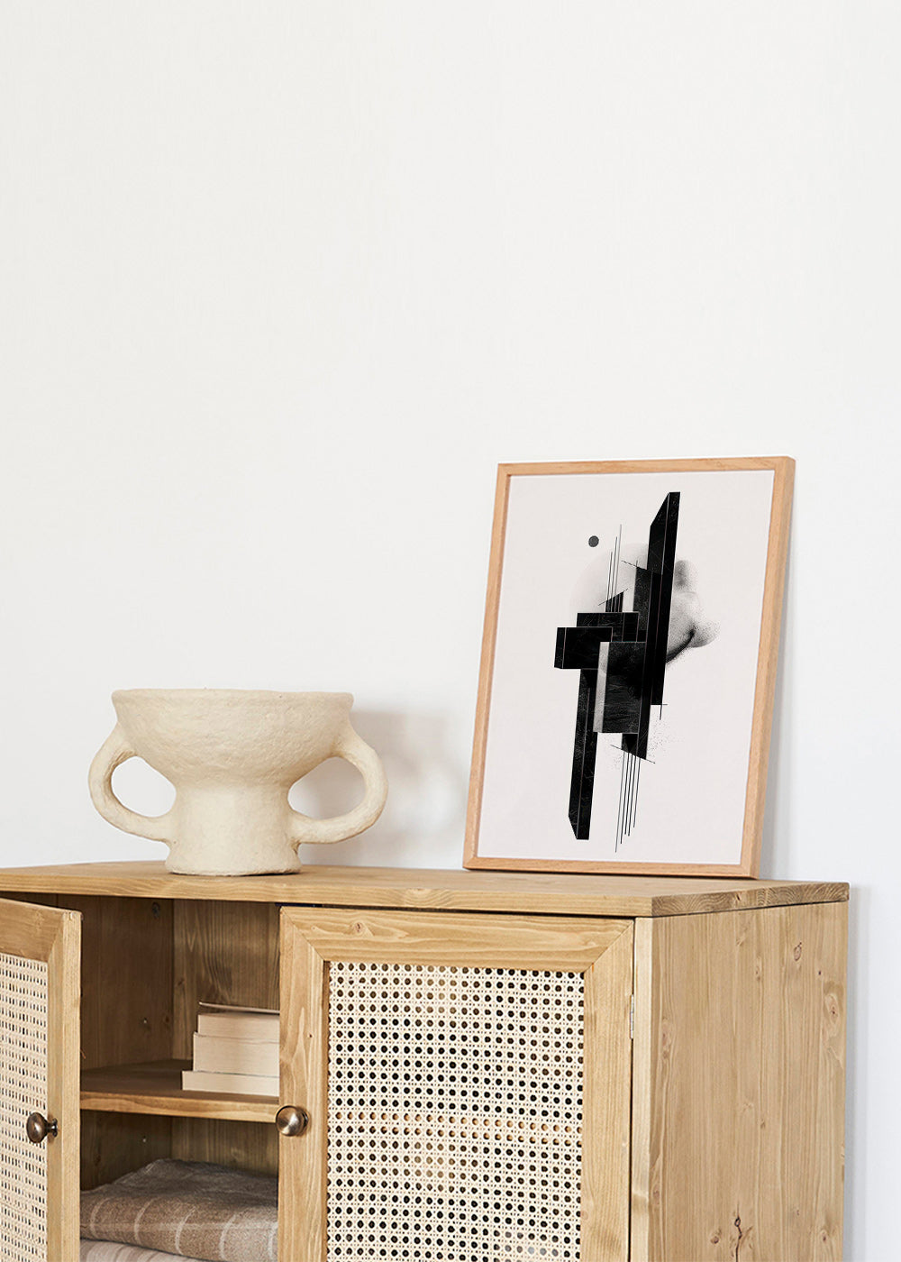 Cuadro geométrico monolito en negro – Product3