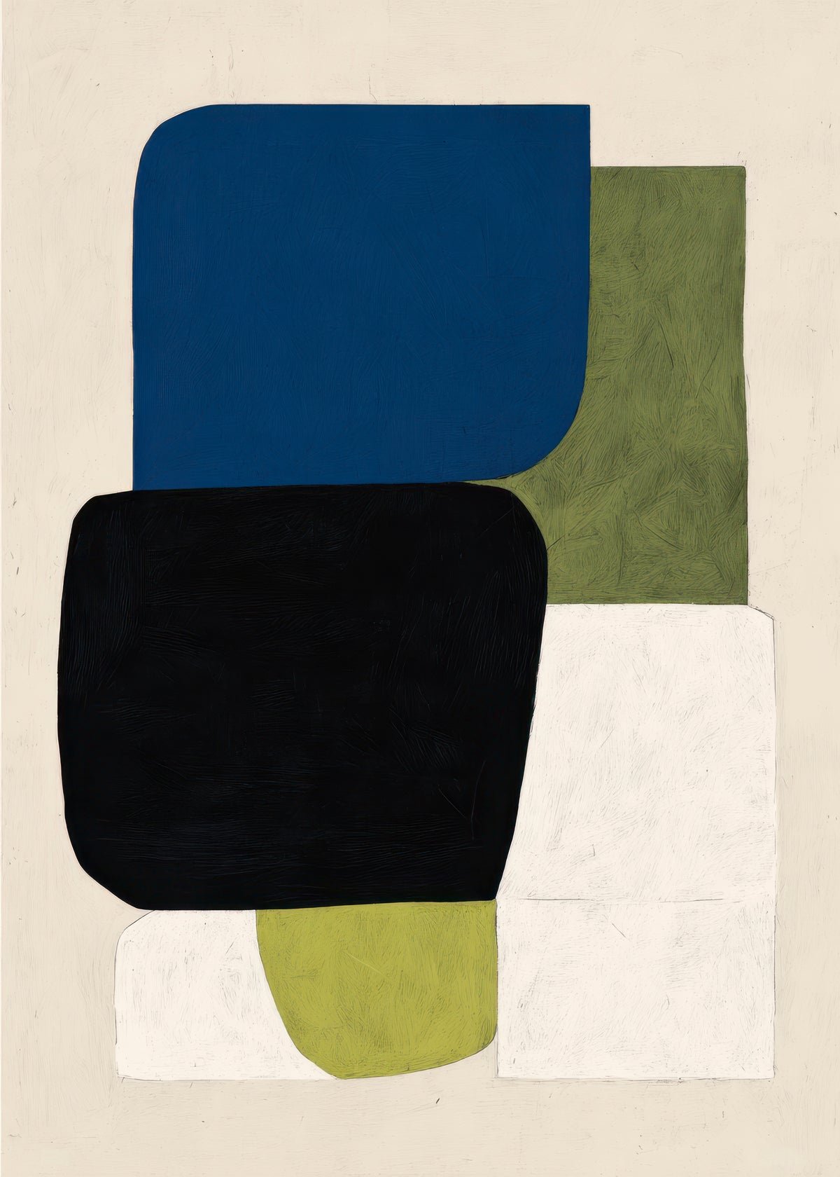 Moss Overlap - Unframed art print
