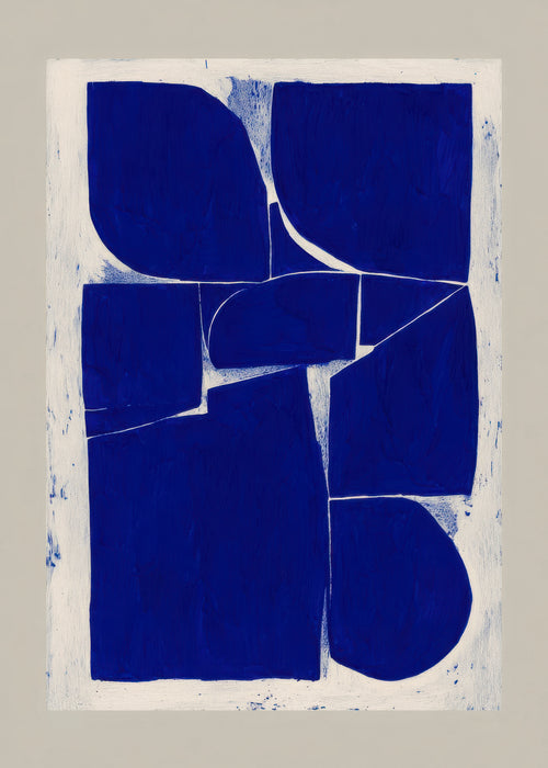 Indigo Mosaic I - Unframed art print