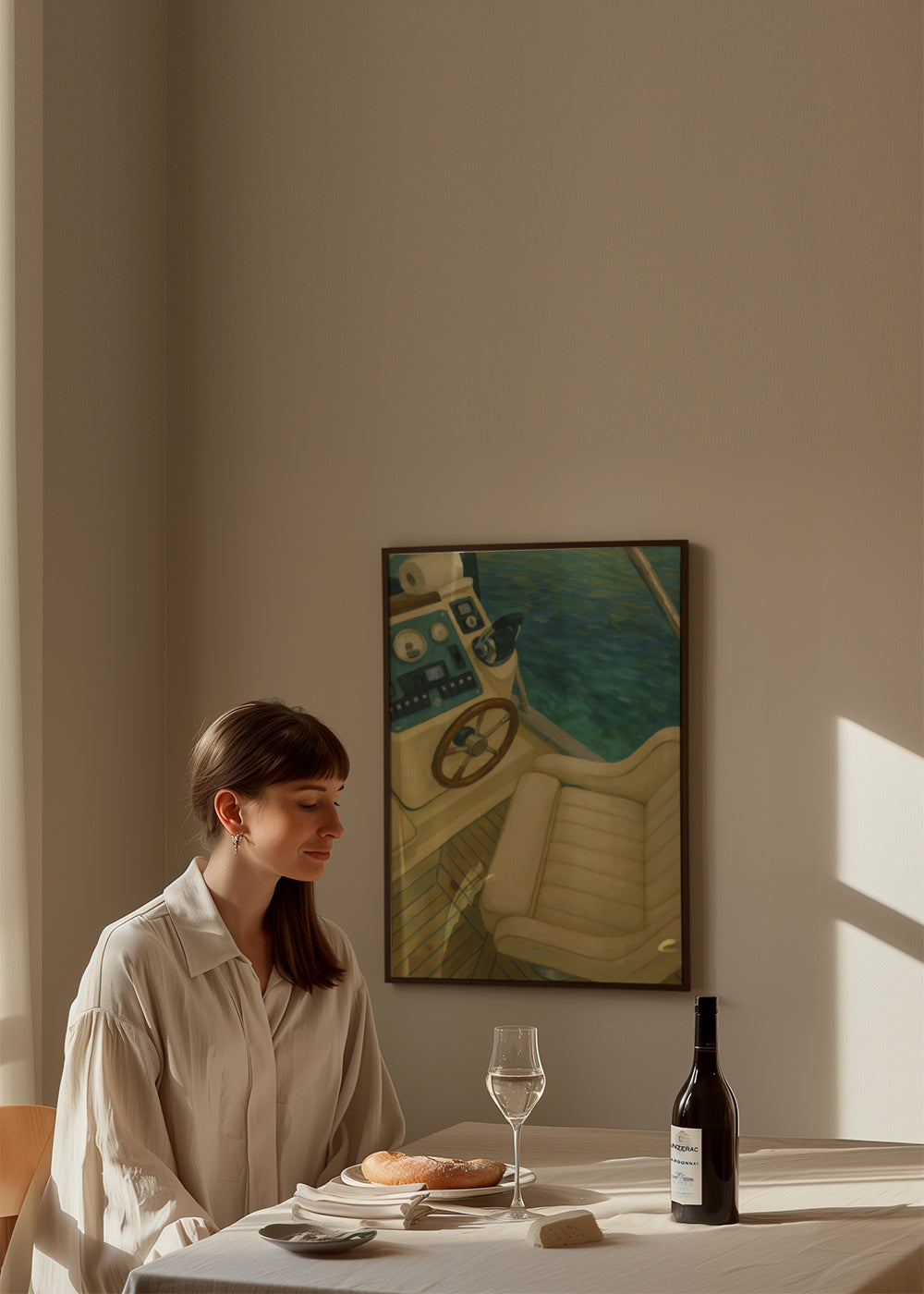 Captain's View - Framed poster in an interior