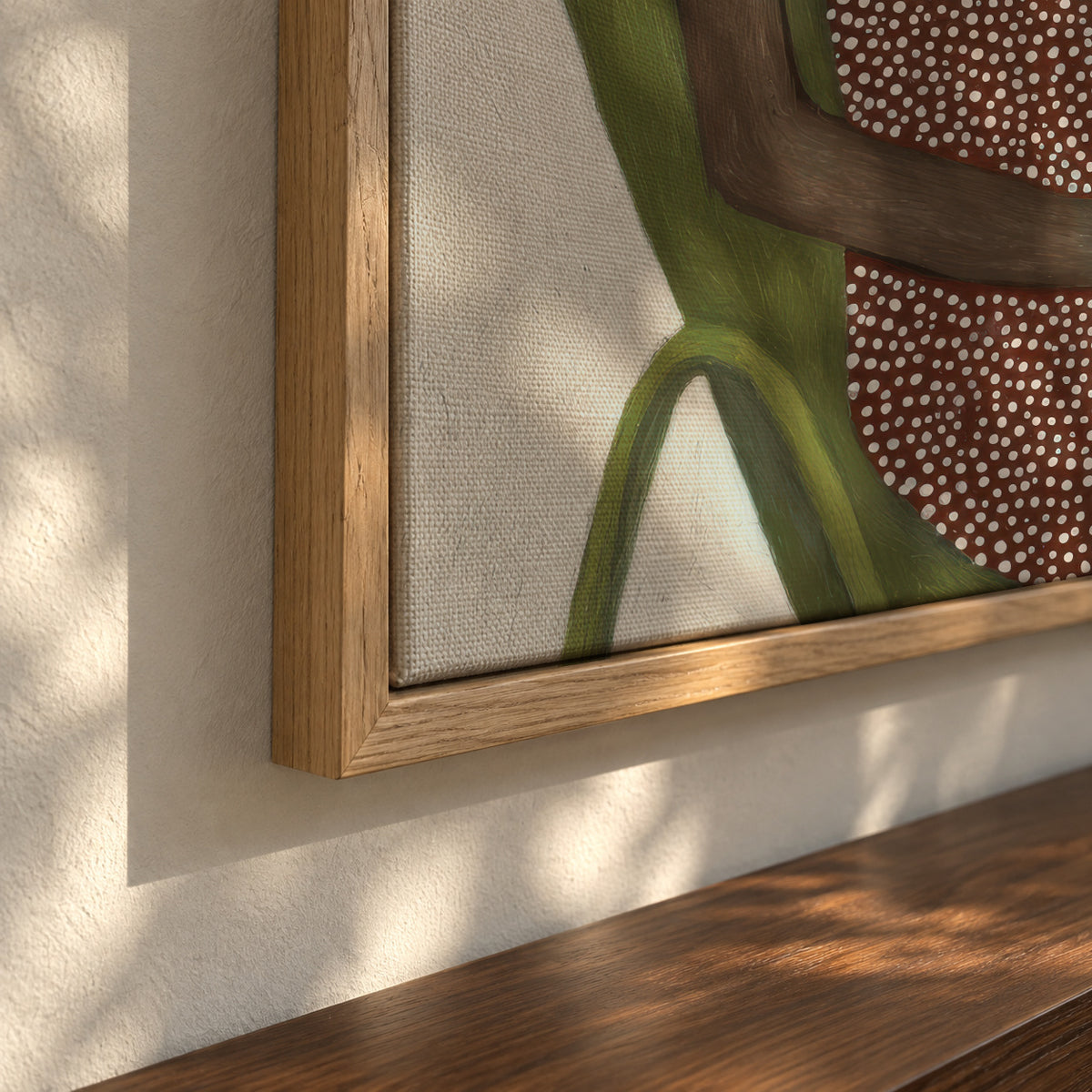 Terrace Sun Hat - Framed canvas detail