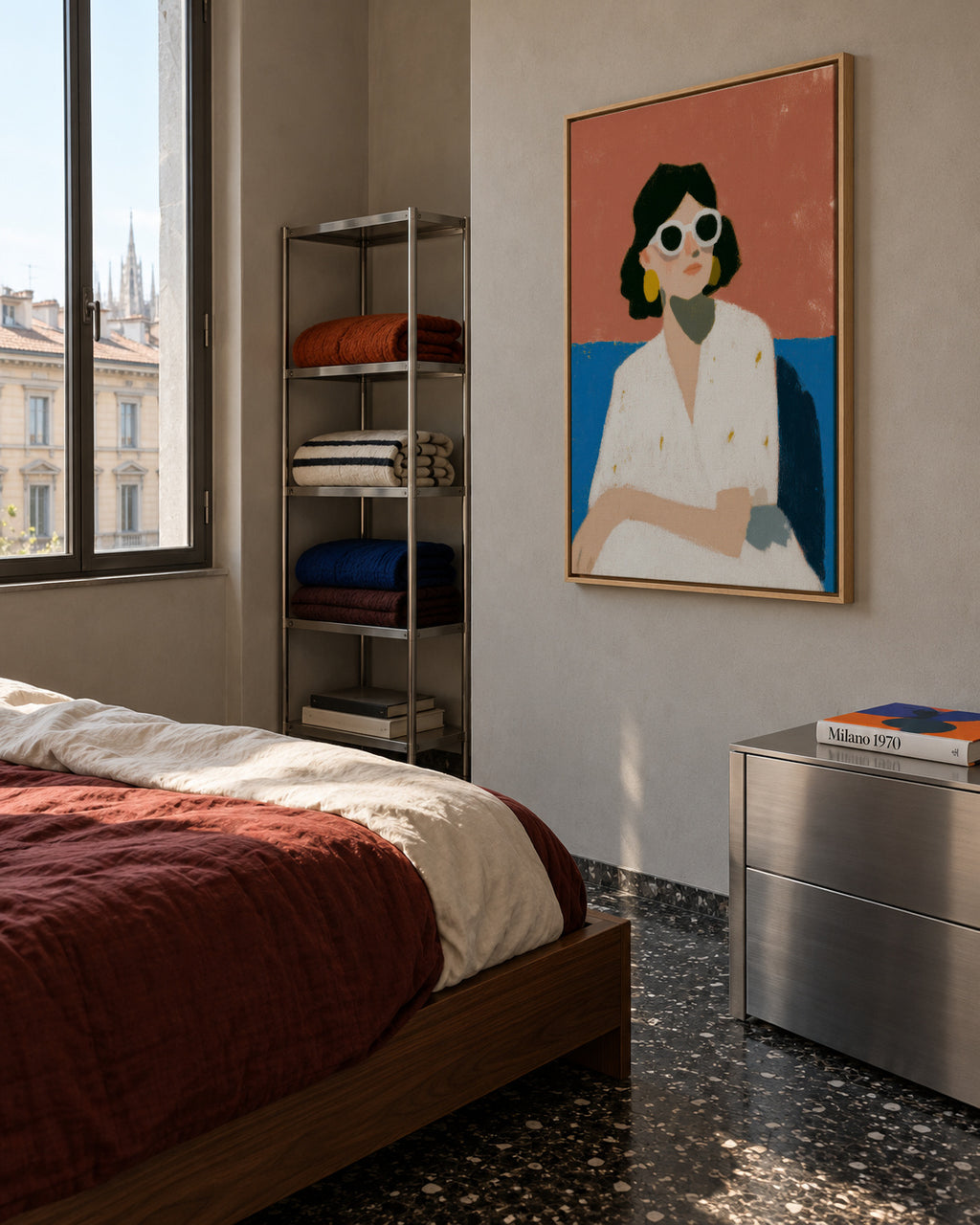 Relaxation - Framed canvas in an interior
