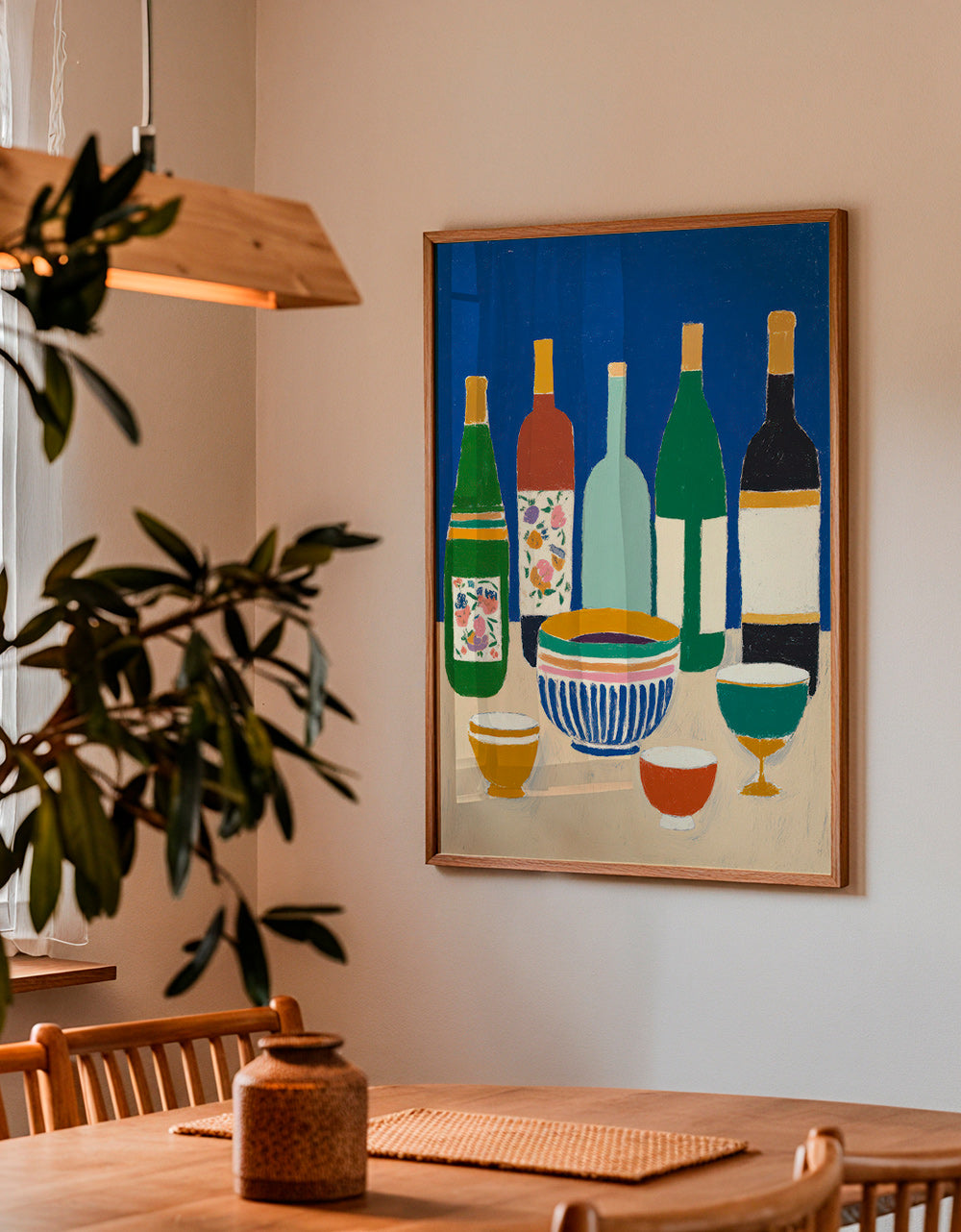 Cuadro de cocina con botellas y cuencos – Product3