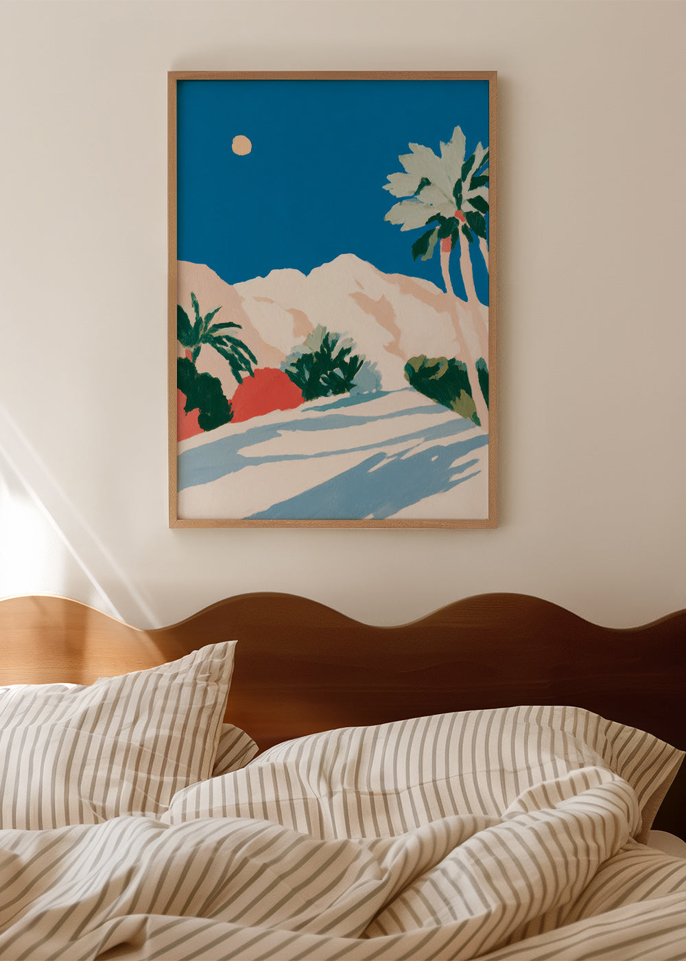 Lámina botánica con palmeras y montaña – Product1