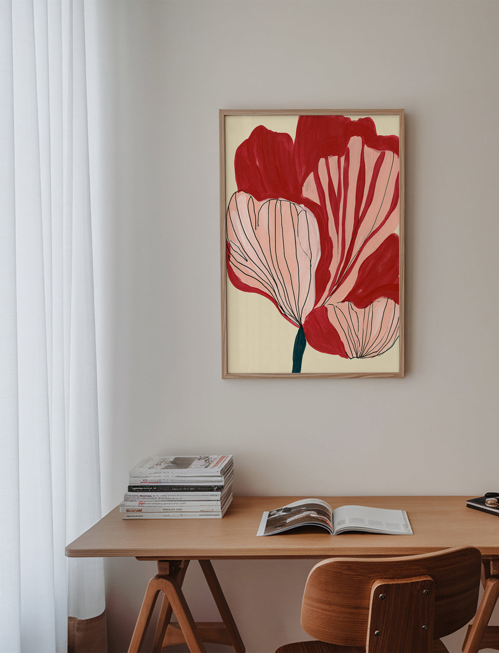 Stampa botanica petali scarlatti – Product3