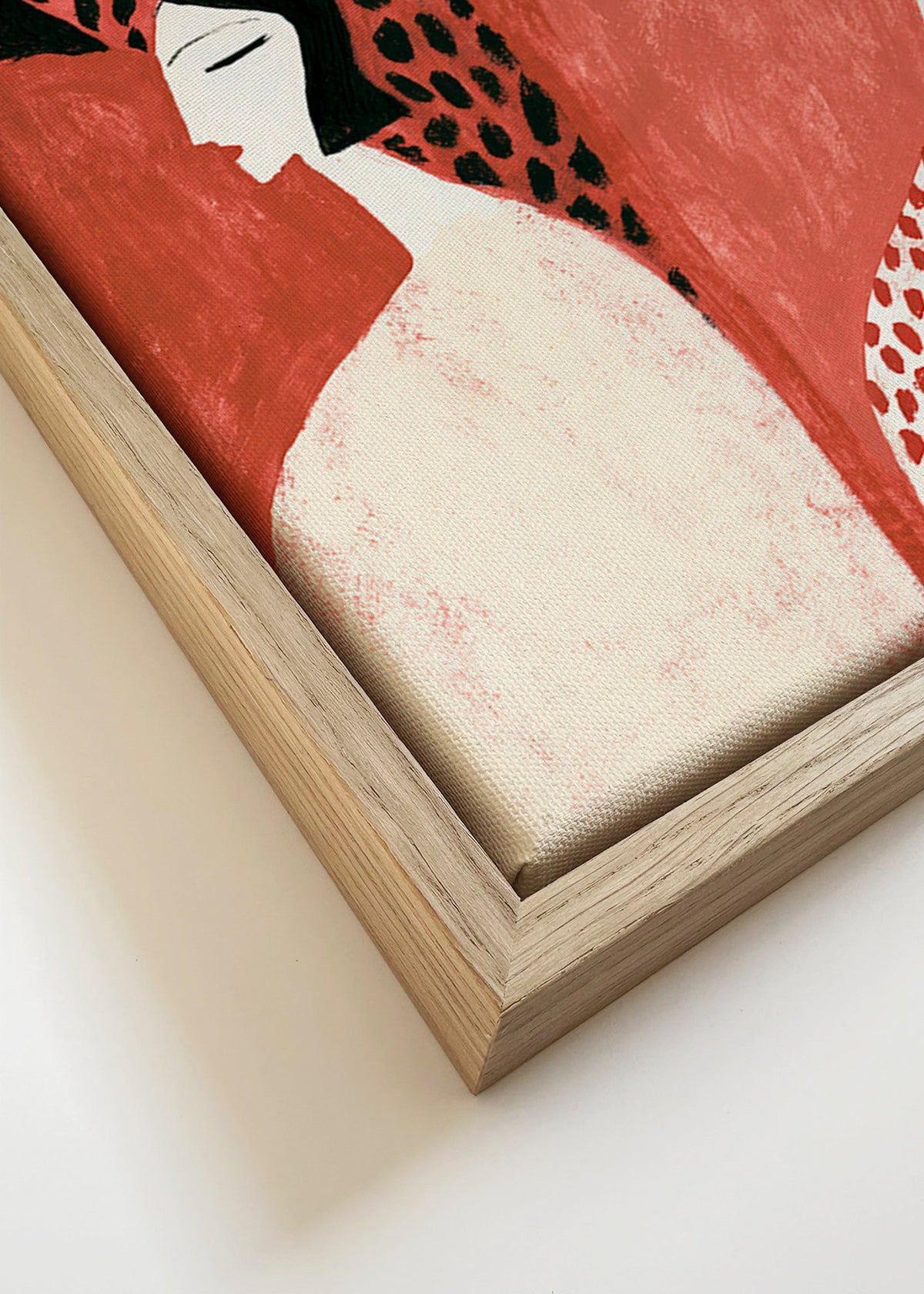 Illustrazione con figure terracotta e motivi a pattern